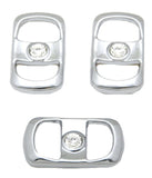 UP Rocker Switch Covers for Freightliner Clear Jewel Plastic #42051 Set of 3
