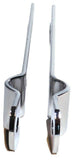 GG Mirror Bracket Straight Clamp Set Chrome Metal 6 1/2" Long #33161BP Each