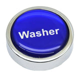 GG Dash Control Knob Washer Blue w/ Silver Letters 1" Sticker Chrome #96311 Each