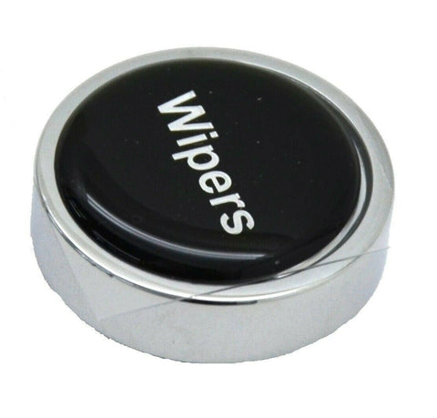 GG Wipers Knob for Peterbilt Kenworth Freightliner Black w/Silver Letters #96320