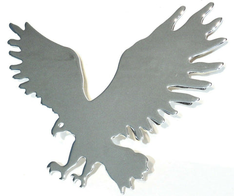 cut out eagle small face to the left chrome metal tape mount Peterbilt Kenworth