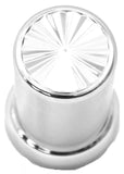 OVERSTOCK Lug Nut Covers 33 mm Push-On Pinwheel Plastic 3 3/8" Tall GG#10259 EAC