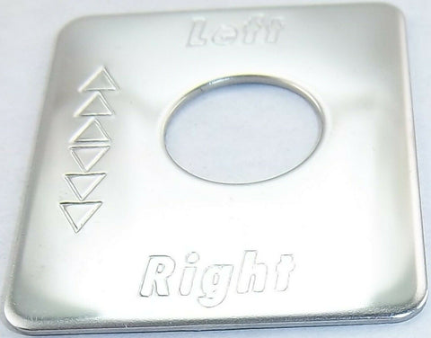 GG Switch Plate for Peterbilt Fuel Level Left & Right Stainless Steel #68471
