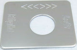GG Switch Plate for Peterbilt Fuel Level Left & Right Stainless Steel #68471