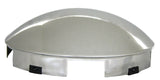 GG Front Hub Caps 5 Notch Dome Chrome Aluminum Wheel 1" Lip #10744 Pair