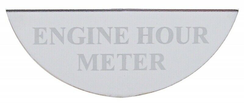 UP Gauge Emblem for Freightliner Engine Hour Meter Stainless Steel Etched #48087