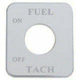 UP Switch Plate for Freightliner Fuel Tach Stainless Steel Etched Letters #48068