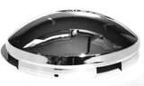 UP Front Hub Caps 4 Even Notches 3/4" Sidewall Dome Chrome 5/8" Lip #10103 Pair