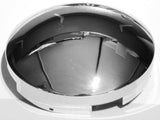 UP Front Hub Caps 4 Even Notches 3/4" Sidewall Dome Chrome 5/8" Lip #10103 Pair