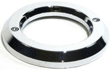 UP Light Bezel/Trim for 2" Round Light Plain Chrome Plastic 2 Screw #10458 Pair