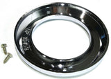 UP Light Bezel/Trim for 2" Round Light Plain Chrome Plastic 2 Screw #10458 Pair