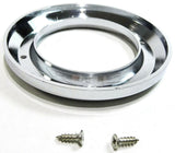 UP Light Bezel/Trim for 2" Round Light Plain Chrome Plastic 2 Screw #10458 Pair