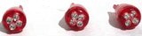 UP LED Light Bulbs #194 Replacement 4 LEDs Red Wedge Base #38276 Set of 3