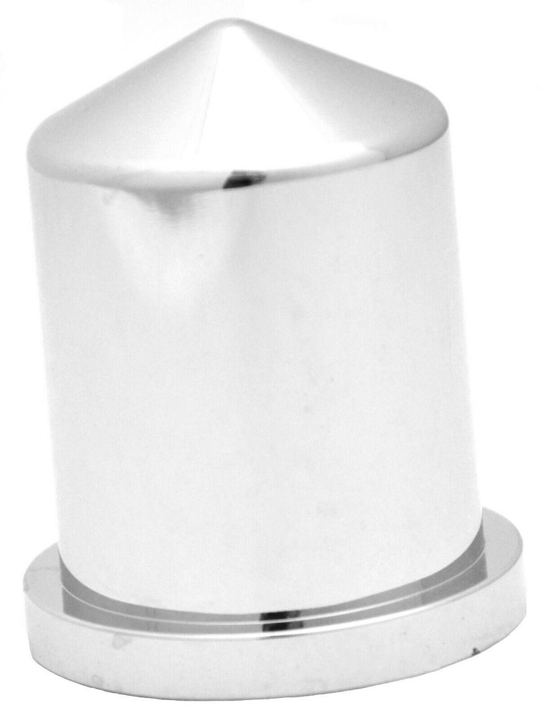 Nut Covers 33MM & 1-1/4"  Round Pointed Chrome Plastic 2-3/8" Tall Set of 20