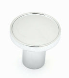 Air Brake Knob Tractor Screw-On Chrome w/ Silver Maltese Cross Sticker UP#23659