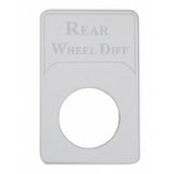 UP Indicator Light Plate Rear Wheel Differential for Kenworth Stainless #48327