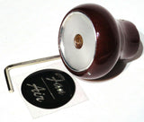 UP Dash Control Knob Fan Air 1" Black Glossy Sticker Wood Knob #23536 Each