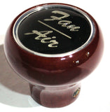 UP Dash Control Knob Fan Air 1" Black Glossy Sticker Wood Knob #23536 Each