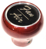 UP Dash Control Knob Fan Air 1" Black Glossy Sticker Wood Knob #23536 Each