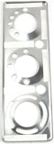 UP A/C Heater Control Plate HVAC for Peterbilt 2006 & Up Stainless Steel #21717