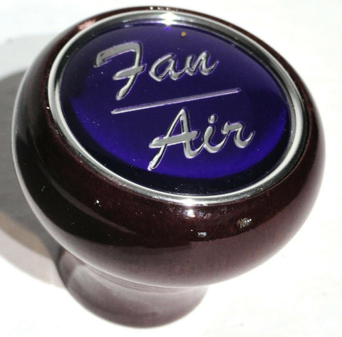 UP Dash Control Knob Fan Air 1" Purple Glossy Sticker Wood Knob #23539 Each