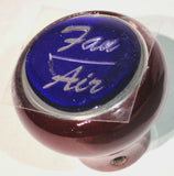 UP Dash Control Knob Fan Air 1" Purple Glossy Sticker Wood Knob #23539 Each