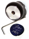 UP Dash Control Knob Fan Air 1" Purple Glossy Sticker Wood Knob #23539 Each