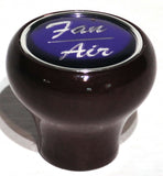 UP Dash Control Knob Fan Air 1" Purple Glossy Sticker Wood Knob #23539 Each