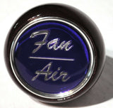 UP Dash Control Knob Fan Air 1" Purple Glossy Sticker Wood Knob #23539 Each