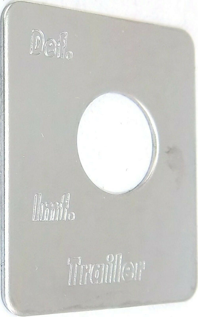 GG Toggle Switch Plate for Peterbilt Air Suspension Def/ Inf Stainless #68490
