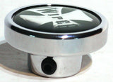 Wiper Control Knob Chrome Aluminum w/ Green Maltese Cross Sticker UP#23626