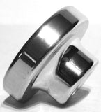 Wiper Control Knob Chrome Aluminum w/ Green Maltese Cross Sticker UP#23626