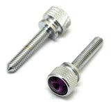 UP Dash Panel Screws for Kenworth Purple Jewel Chrome 1 3/4 Long #23818 Set of 2