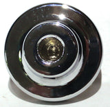 UP Washer Control Knob Chrome Aluminum w/ Purple Maltese Cross Sticker #23621