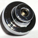 UP Washer Control Knob Chrome Aluminum w/ Purple Maltese Cross Sticker #23621