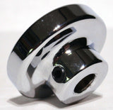 UP Washer Control Knob Chrome Aluminum w/ Purple Maltese Cross Sticker #23621