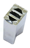 A/C heater slider knobs(3) chrome plastic extensions for 359 Peterbilt 77-87