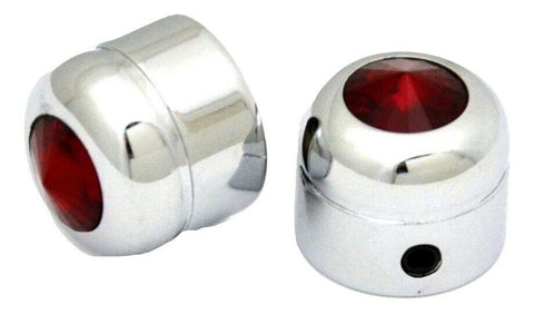 GG Screw Head Covers Red Jewel Plastic for 9/16" Head-Set Screw Mnt #95995 Pair
