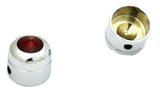 GG Screw Head Covers Red Jewel Plastic for 9/16" Head-Set Screw Mnt #95995 Pair