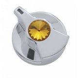 UP Engine Shutdown Timer Knob for Peterbilt Amber Jewel Chrome Plastic #41257