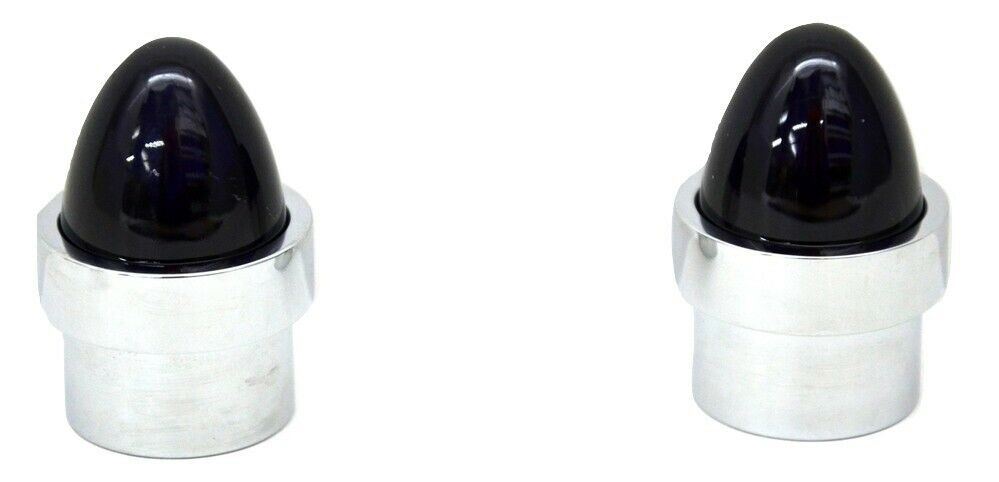 Bumper Guide Top for 1" Pipe Plastic Purple Lens Chrome Aluminum GG#94764 Pair