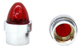 Bumper Guide Top for 1" Pipe Plastic Red Lens Chrome Aluminum Base GG#94765 Pair