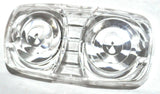 light lens(2) clear double bubble tiger eye marker light lens 4x2 for Kenworth