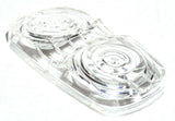 light lens(2) clear double bubble tiger eye marker light lens 4x2 for Kenworth