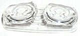 light lens(2) clear double bubble tiger eye marker light lens 4x2 for Kenworth