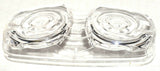 light lens(2) clear double bubble tiger eye marker light lens 4x2 for Kenworth