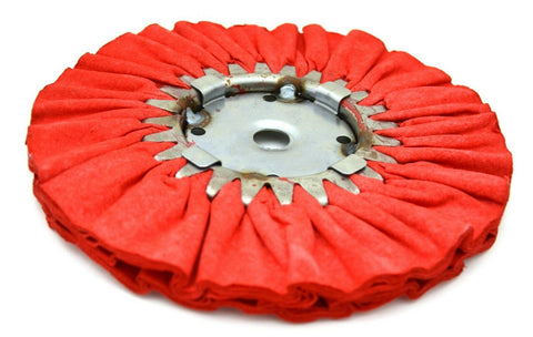 GG Treated Airway Buffing Wheel Red 5/8" Center 16 Ply Cutting Stainless #98151