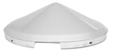 UP Front Hub Cap Chrome 4 Notches Cone Pointed Stainless 7/16" Lip #20146-Each