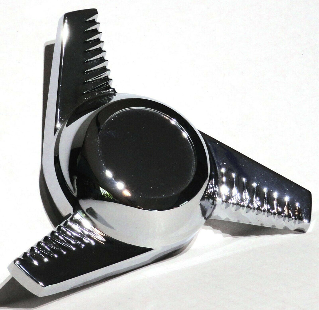 GG Hub Cap Spinner California Groovy Right Hand Chrome Die Cast #90354 Each