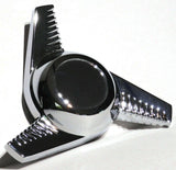 GG Hub Cap Spinner California Groovy Right Hand Chrome Die Cast #90354 Each